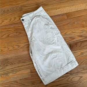American Eagle Outfitters Cream Longboard Shorts